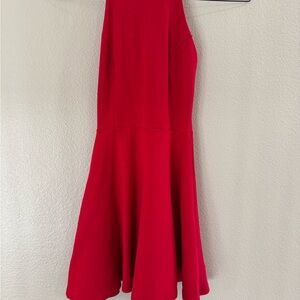 Cute fit & flair Red Sleeveless Dress extra small